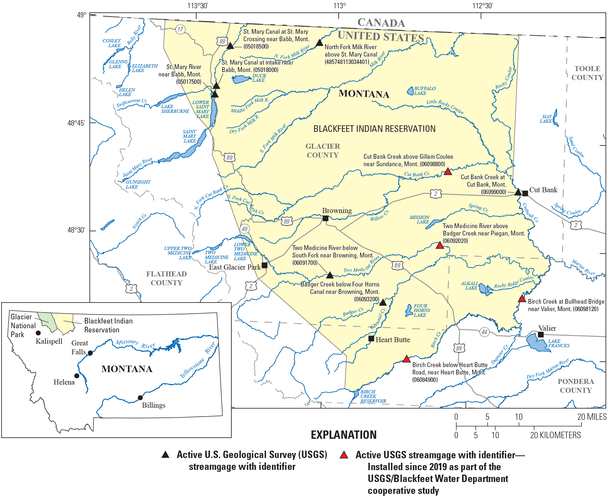 Blackfeet Indian Reservation Map